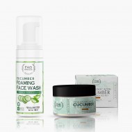 Cucumber Foaming Face Wash And Cucumber Gel Based Sunscreen