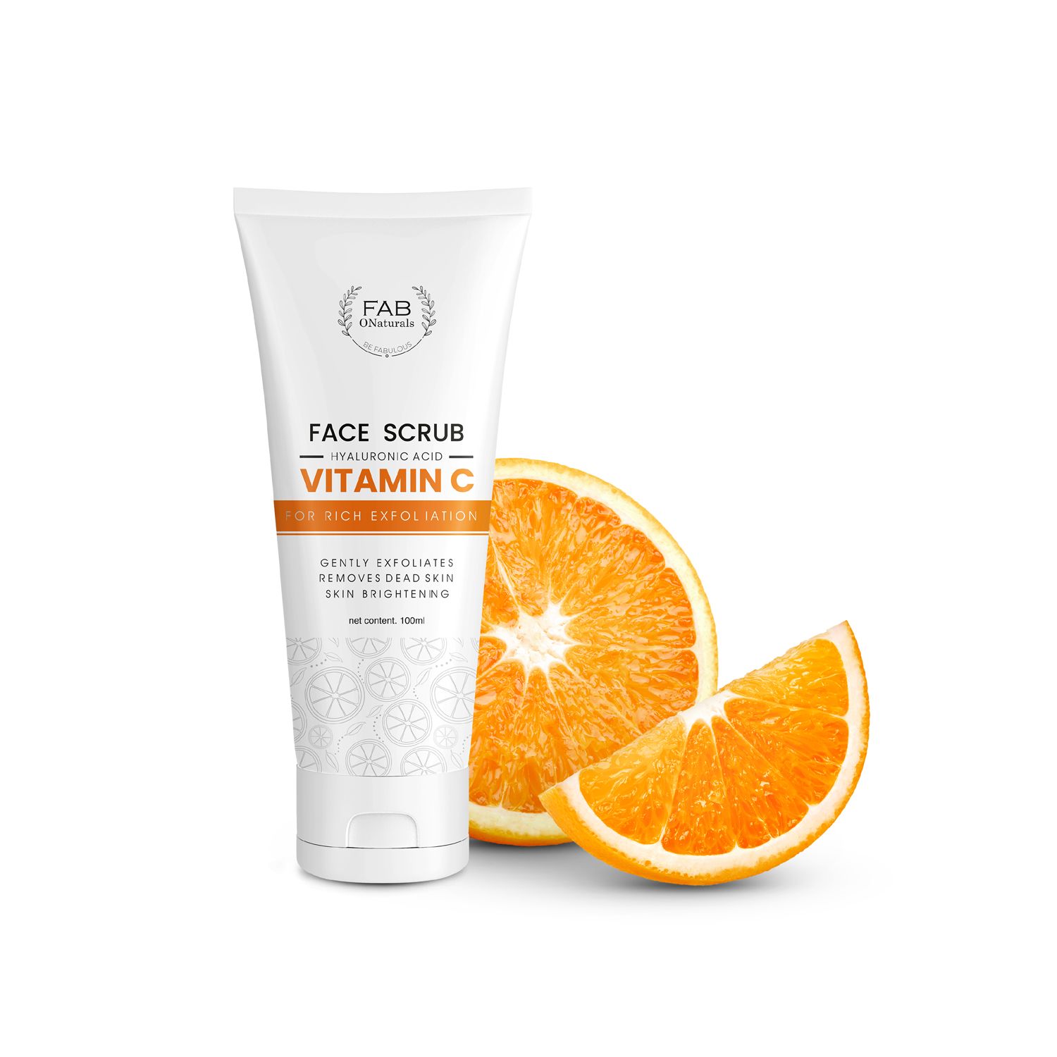 Vitamin C Scrub for Face and Body With Hyaluronic Acid