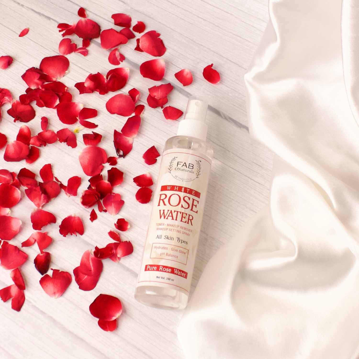 White Rose Water Spray for Face & All Skin Types